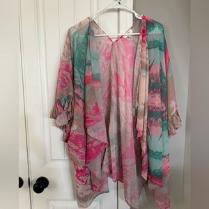 Umgee Tie Dye Patterned Kaftan, M/L